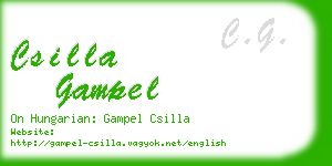 csilla gampel business card